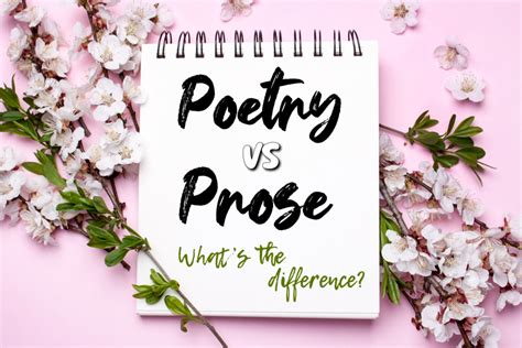 what is a difference between poetry and prose? Sometimes, it's the rhythm that makes the difference.